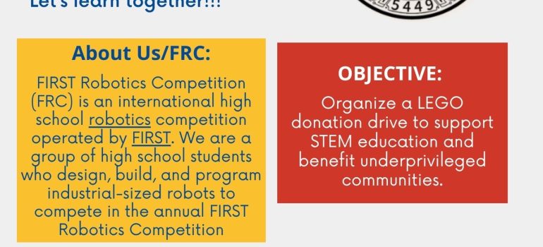 2025/2026 FRC Impact Award   – Lego Donation from Team 5449