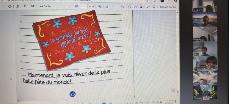 2025/06/21 French Reading Session                            – Hibou Story hosted by Guest French Speaker from Montreal